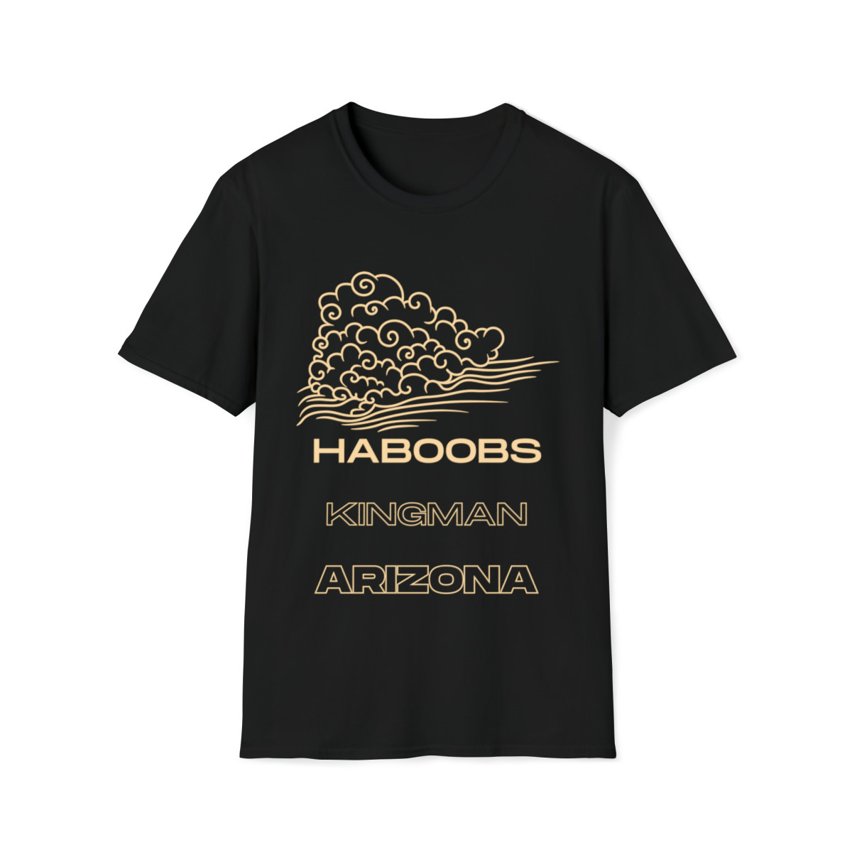 HaBoobs Kingman Arizona Unisex Softstyle T-Shirt (cream print color)
