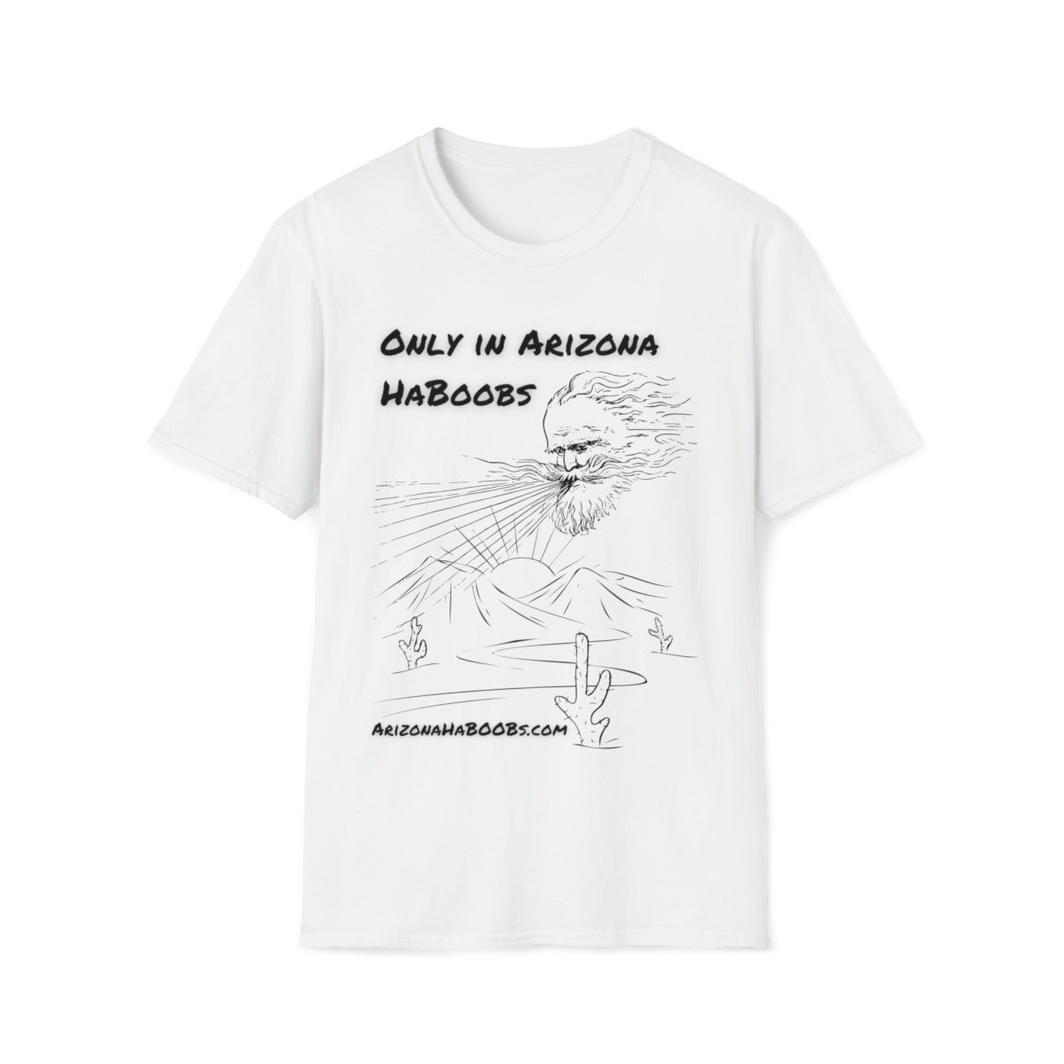 Only in Arizona HaBoobs (Black Print) Unisex Softstyle T-Shirt