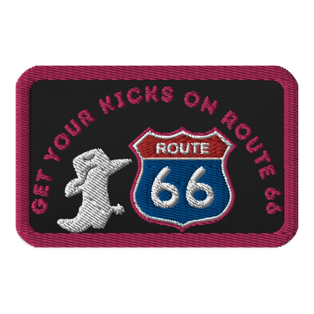 Get Your Kicks On Route 66 Woman's and Girls Embroidered patches