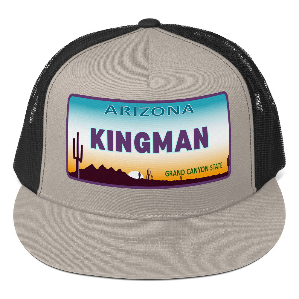 Kingman Arizona License Plate Trucker Cap