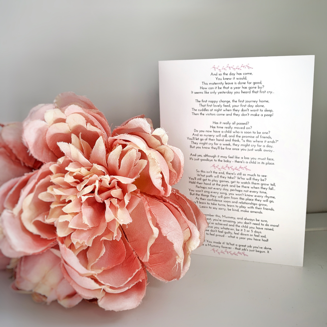 End of Maternity Leave Card