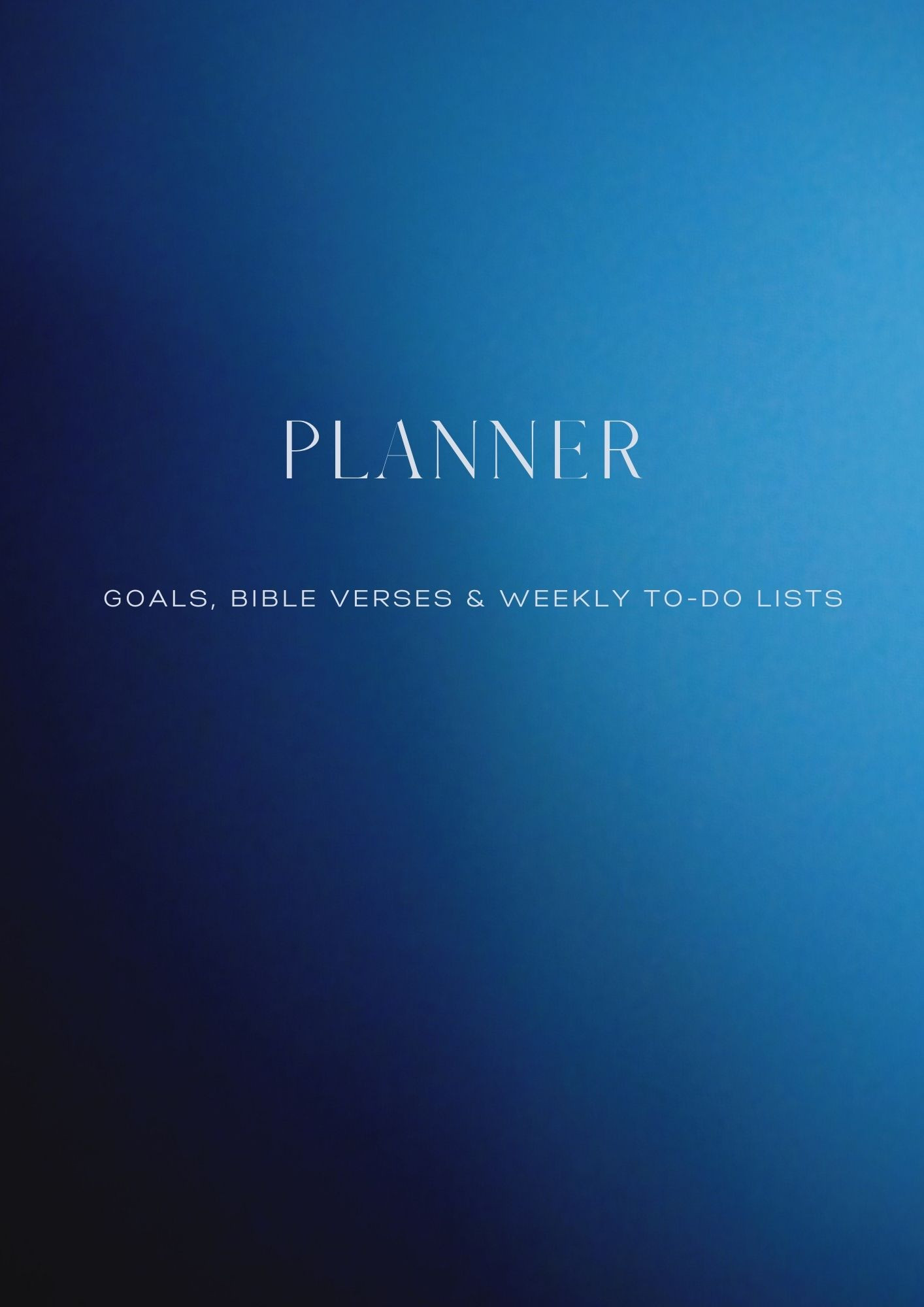 Printable Planner with Goals, Bible Verses, & Daily To-Do Lists