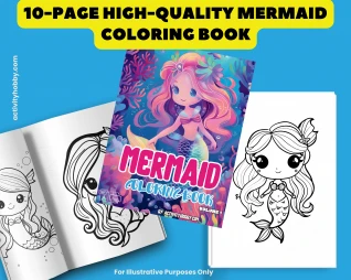 Mermaid Coloring Book Volume 1