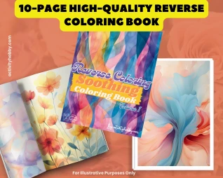 Reverse Coloring Soothing Coloring Book Volume 1