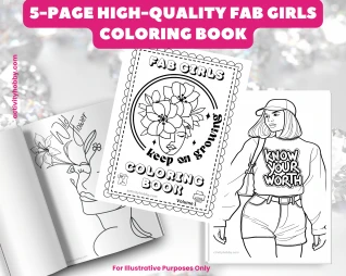 Fab Girls Coloring Book Volume 1