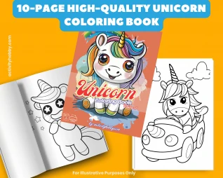 Unicorn Coloring Book Volume 1
