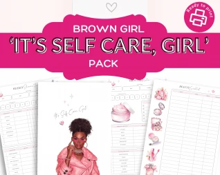 Brown Girl 'It's Self Care, Girl' Self-Care Pack