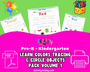 Learn Colors Tracing & Circle Objects Pack Volume 1