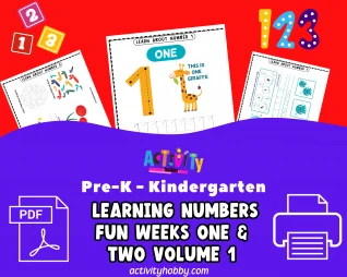 Learning Numbers Fun Bundle - Weeks 1 & 2