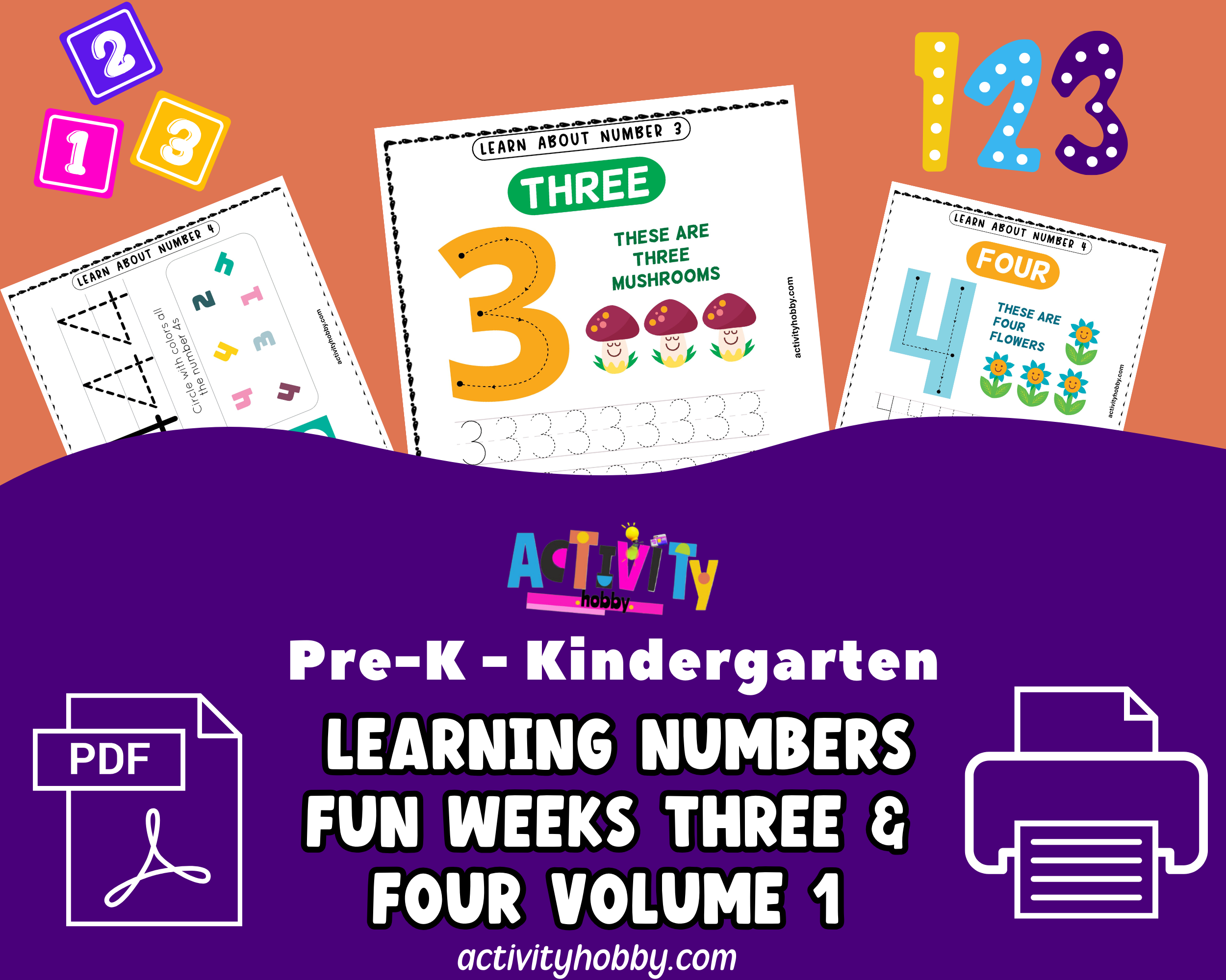 Learning Numbers Fun Bundle - Weeks 3 & 4