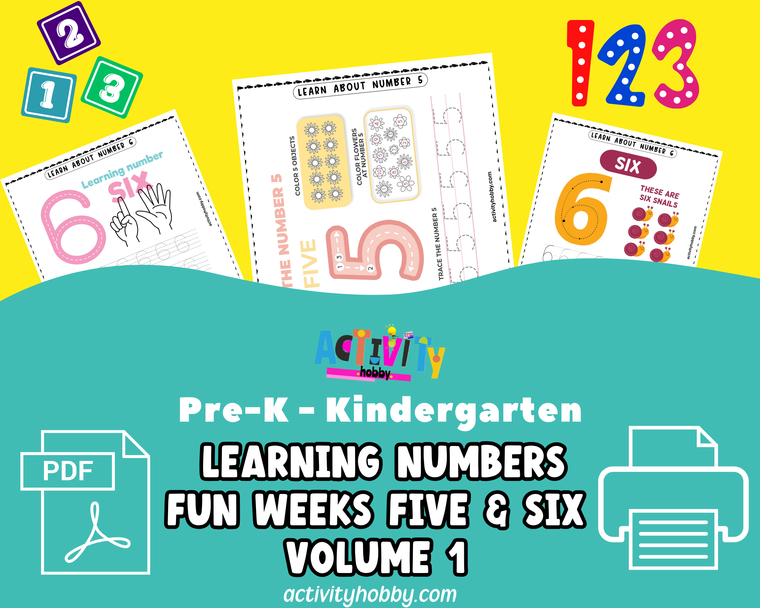Learning Numbers Fun Bundle - Weeks 5 & 6