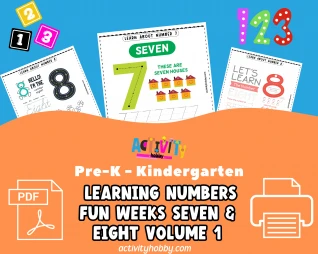 Learning Numbers Fun Bundle - Weeks 7 & 8