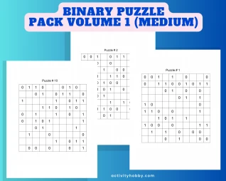 Binary Puzzle Pack Volume 1