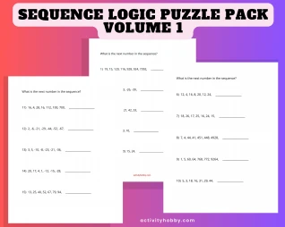 Sequence Logic Puzzle Pack Volume 1