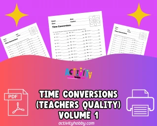 Time Conversions (Teachers Quality) Volume 1