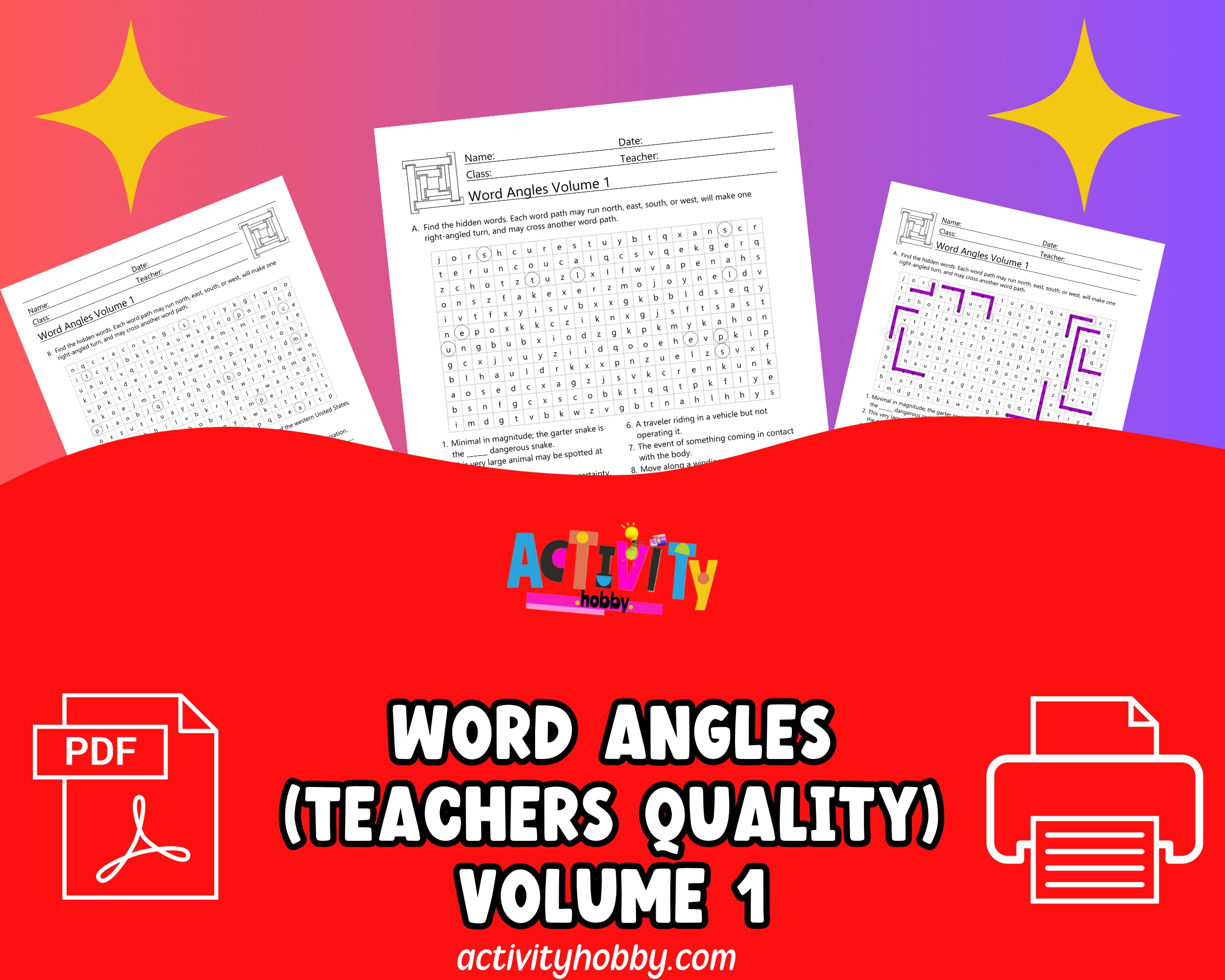 Word Angles (Teachers Quality) Volume 1