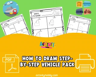 How to Draw Step-by-Step Vehicles Activity Pack Volume 1