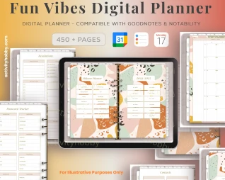 Fun Vibes 'Pop Art' Digital Planner '24 /'25