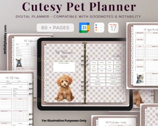 The Cutesy Pet Planner 2024