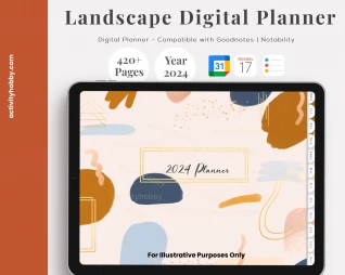 The Artisan Landscape 2024 Digital Planner
