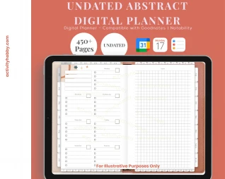 The Undated Abstract Digital Planner