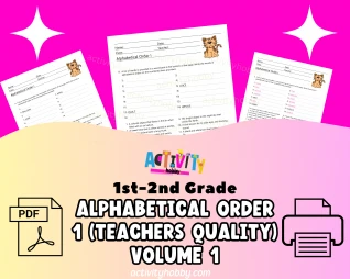 1st & 2nd Grade Alphabetical Order Pack (Teachers Quality) Volume 1