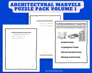 Architectural Marvels Puzzle Pack Volume 1