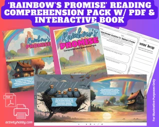 Rainbow's Promise Reading Comprehension Pack W/ PDF & Interactive Flipbook