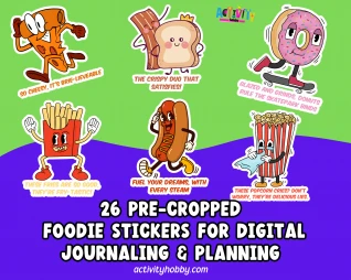Foodie Pre-Cropped Digital Sticker Pack Volume 1