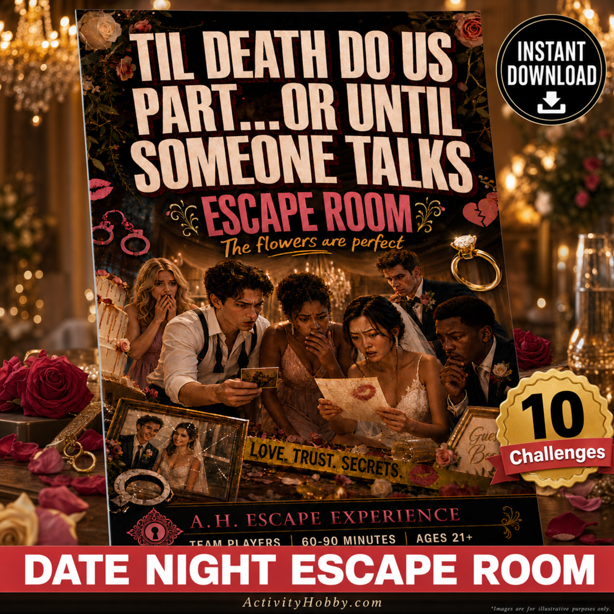 TIL DEATH DO US PART PRINTABLE ESCAPE ROOM KIT