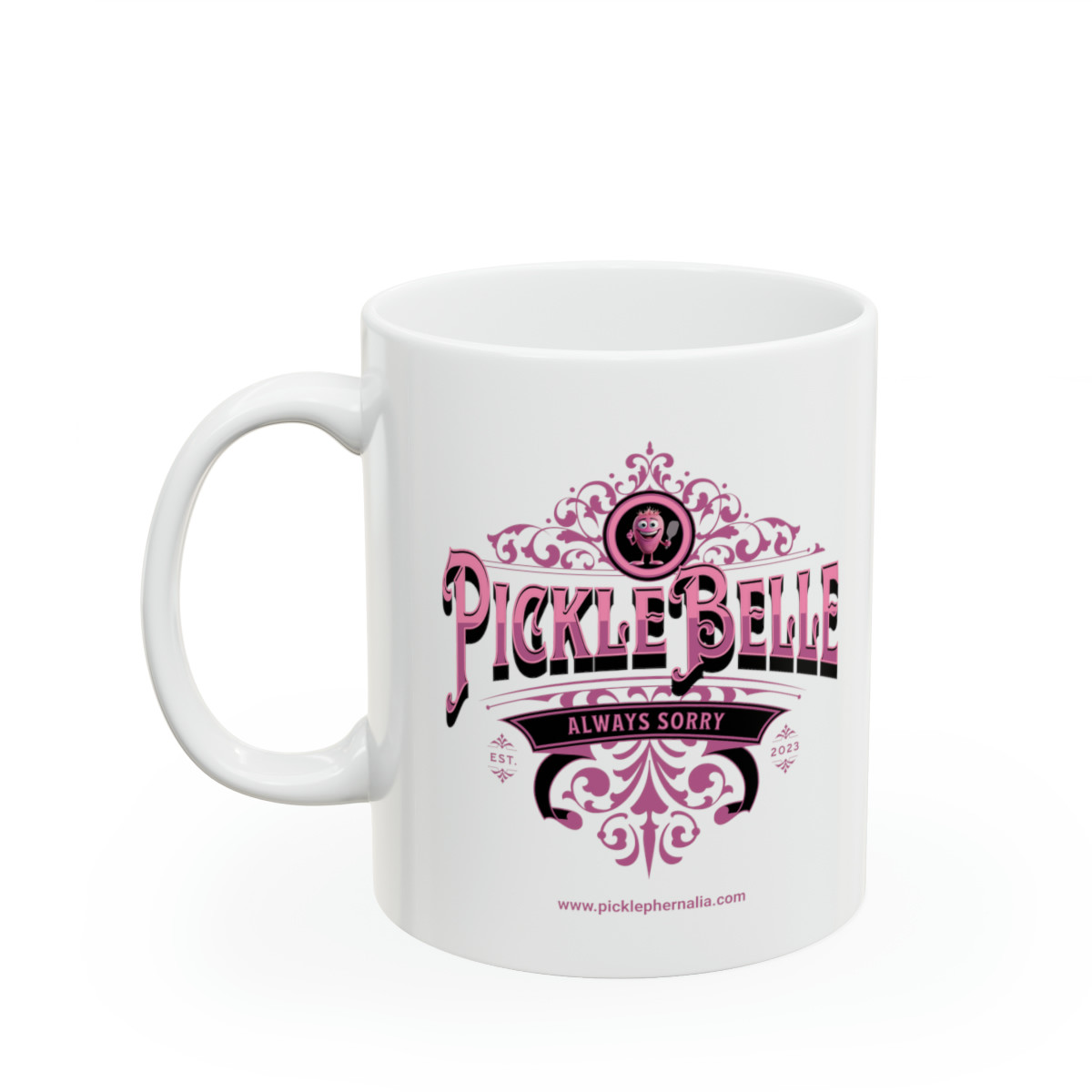 Picklebelle. Always Sorry. Ceramic Mug 11oz