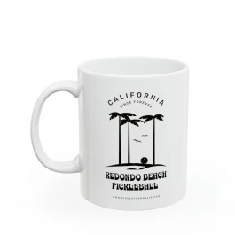 Redondo Beach Pickleball.  Pickleball Ceramic Mug 11oz