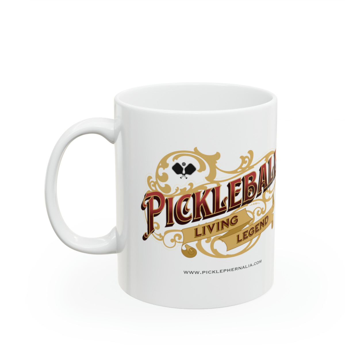 Pickleball Living Legend.  Pickleball Ceramic Mug 11oz