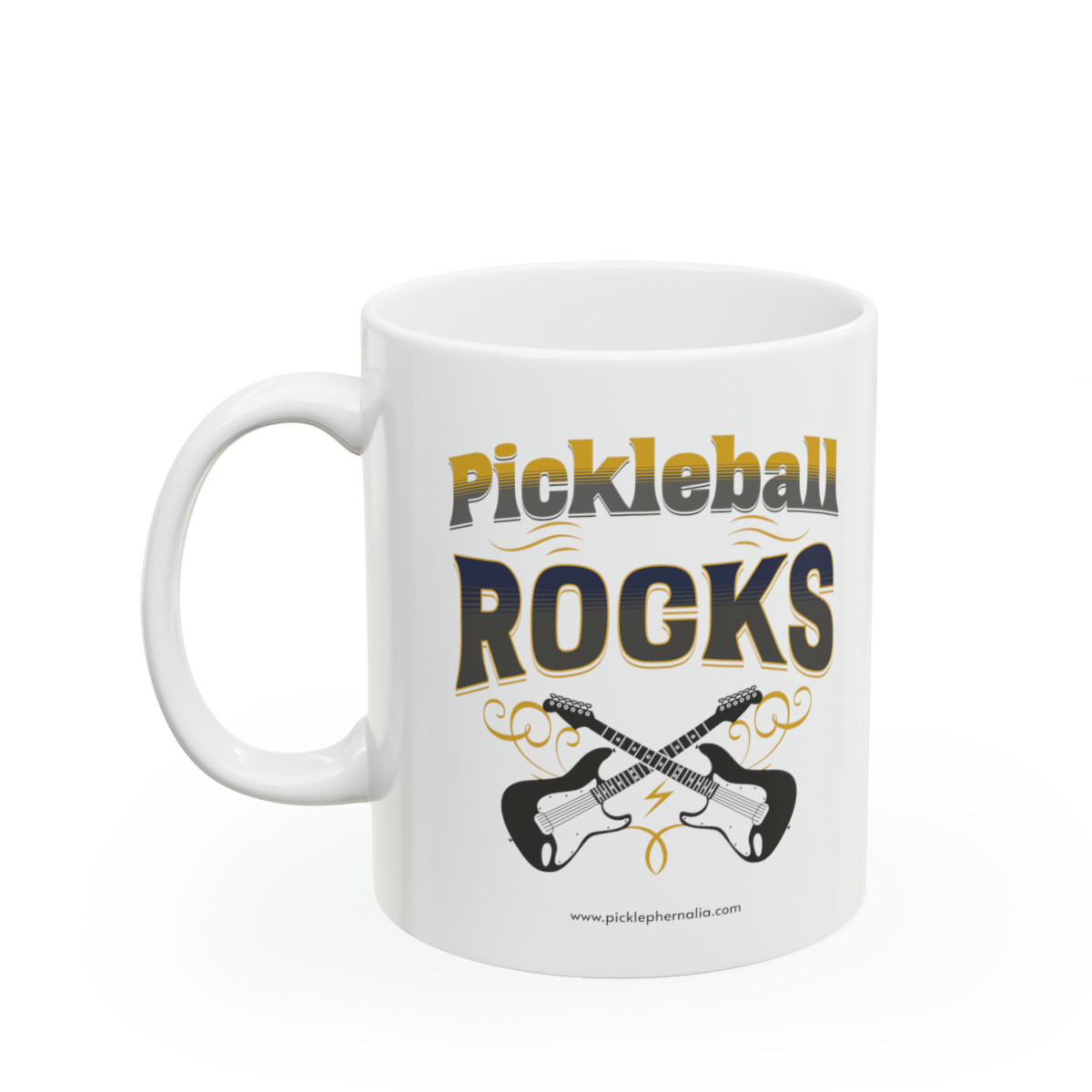 Pickleball Rocks.  Pickleball Ceramic Mug 11oz