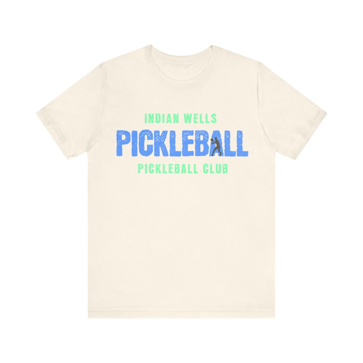 Indian Wells Pickleball Club. Men and women's pickleball funny t-shirt.  Unisex Jersey Short Sleeve Tee. Great gift.