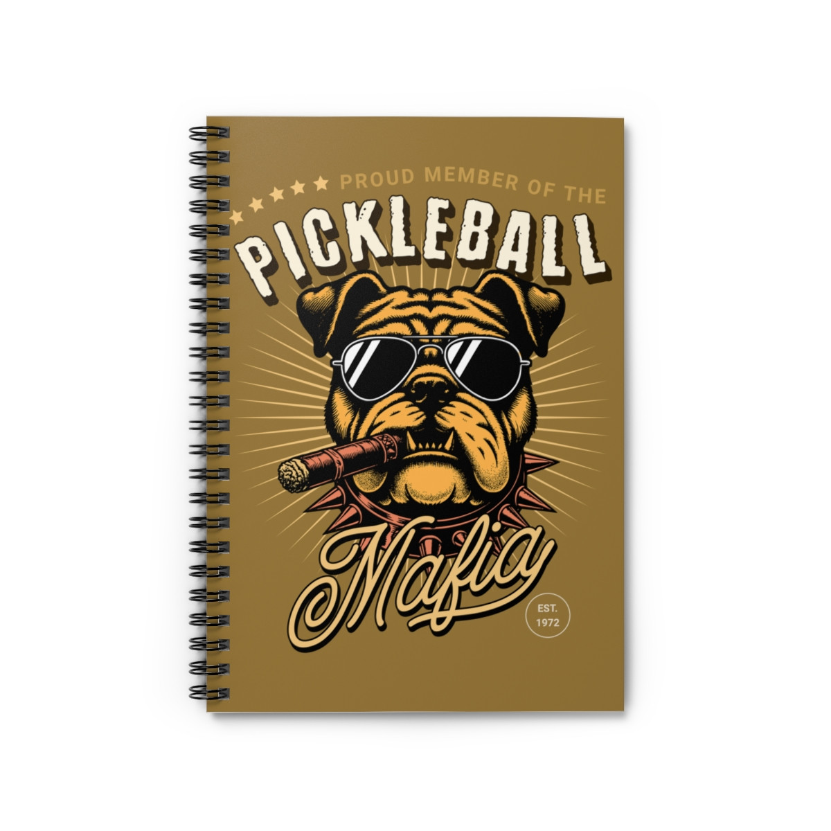 Proud member of the pickleball mafia. SPIRAL RING NOTEBOOK - Ruled Line