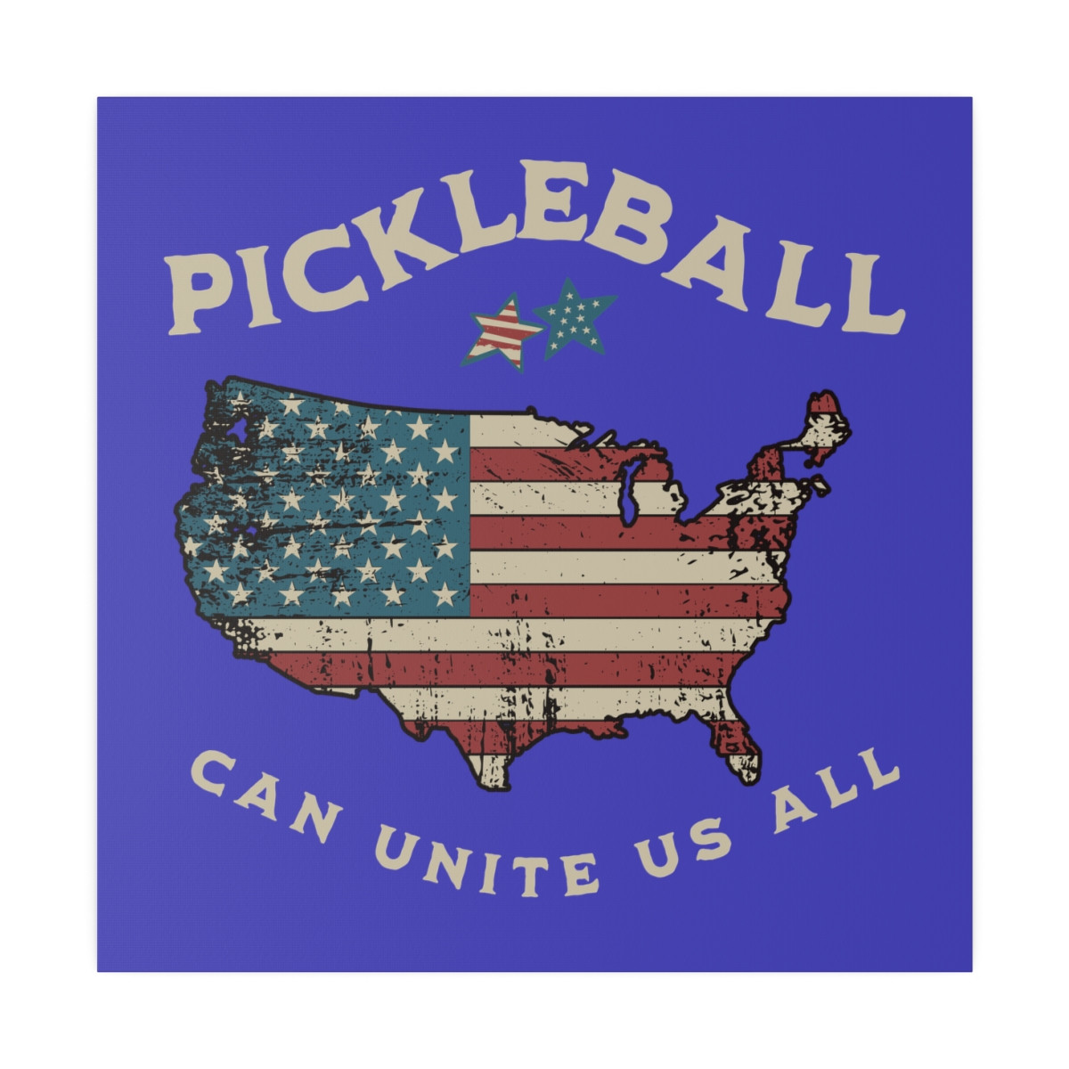 Pickleball can unite us all. MATTE CANVAS, Stretched, 0.75"