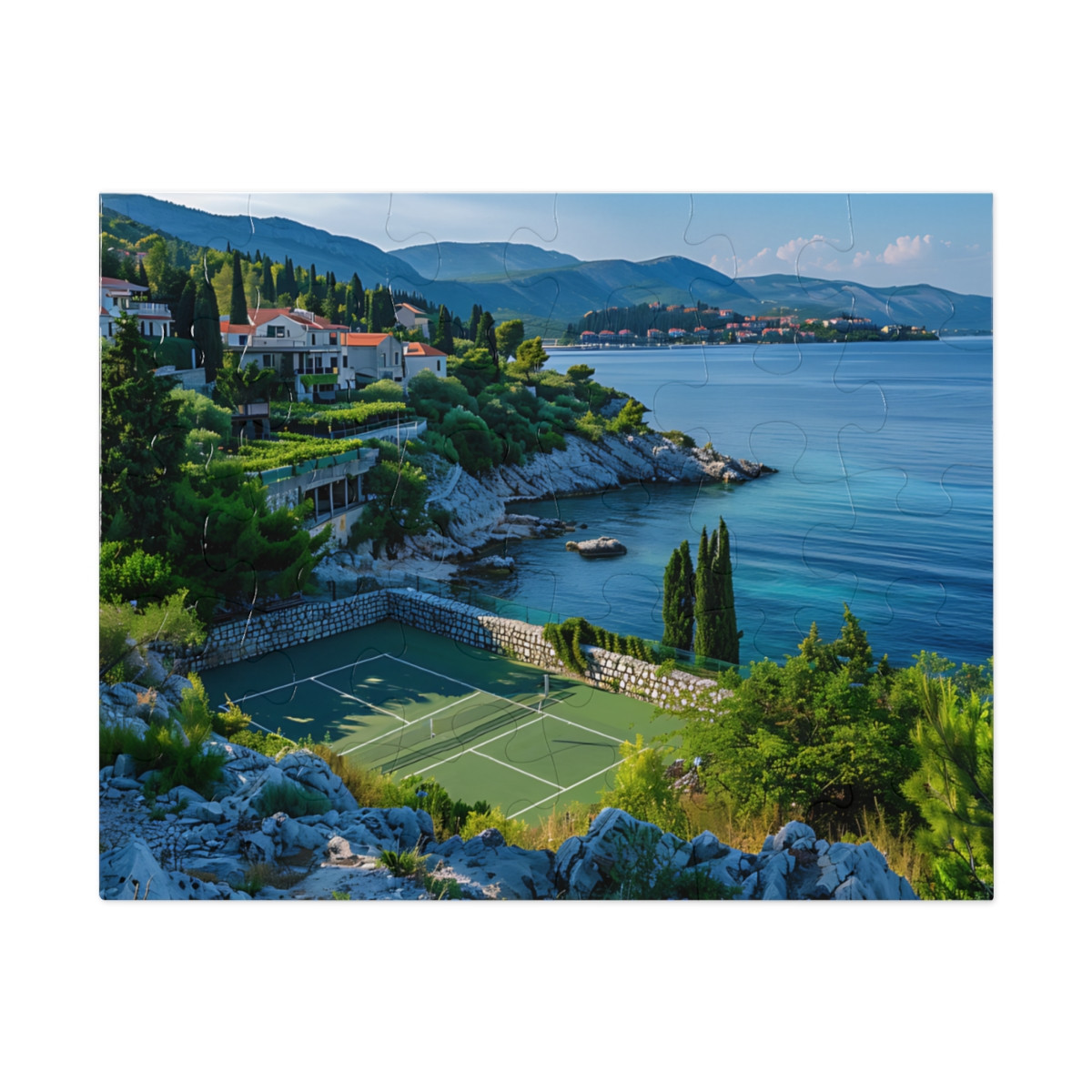 Croatia Pickleball. JIGSAW PUZZLE (30, 110, 252, 500,1000-Piece)