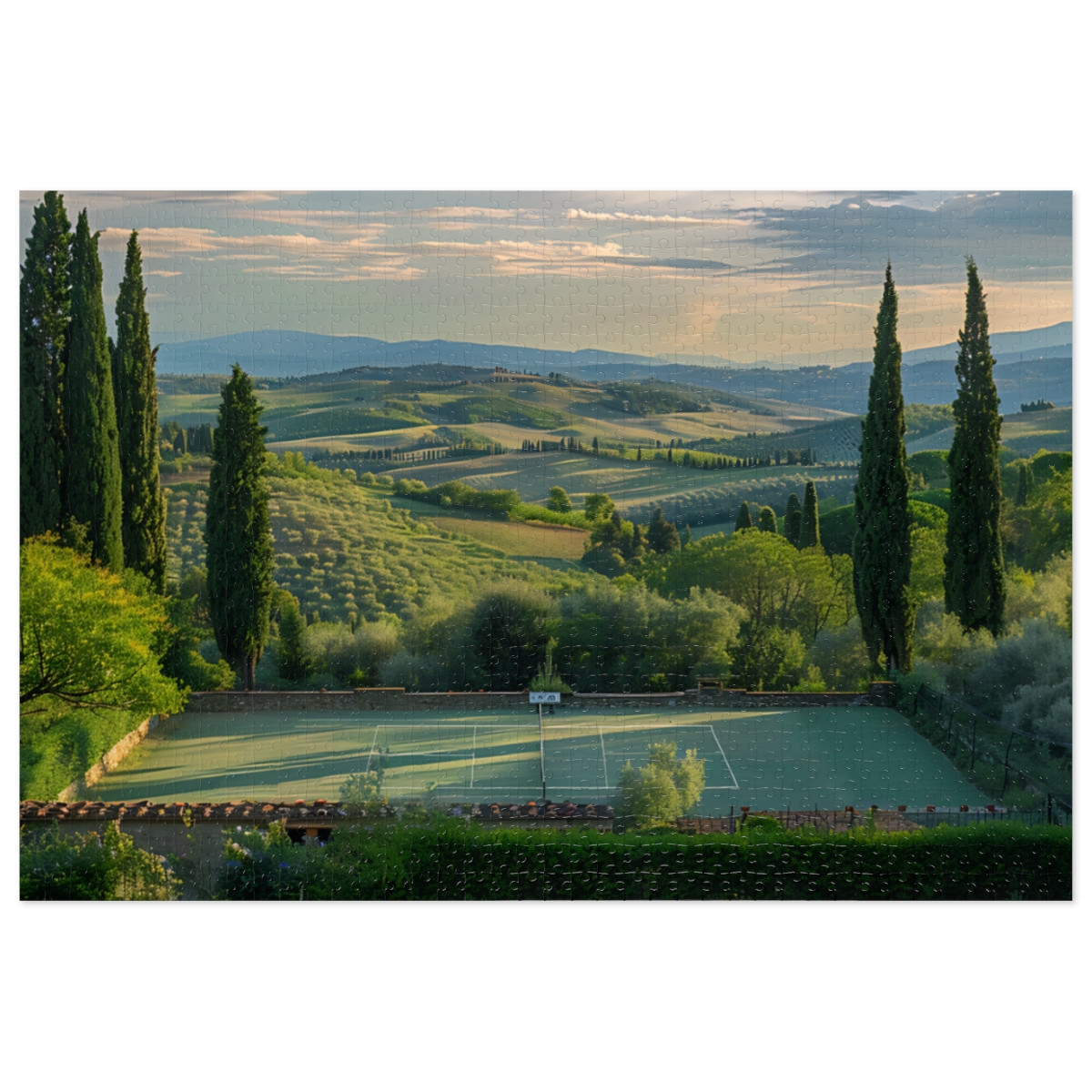 Tuscany, Italy Pickleball.. Incredible Pickleball. JIGSAW PUZZLE (30, 110, 252, 500,1000-Piece)