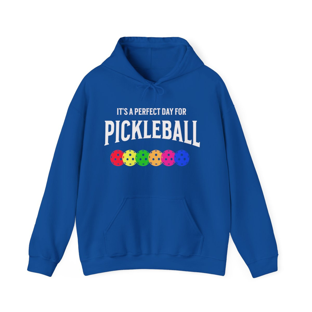 It's a perfect day for Pickleball. Funny Pickleball HOODIE. Unisex Heavy Blend™ Hooded Sweatshirt. Perfect gift.