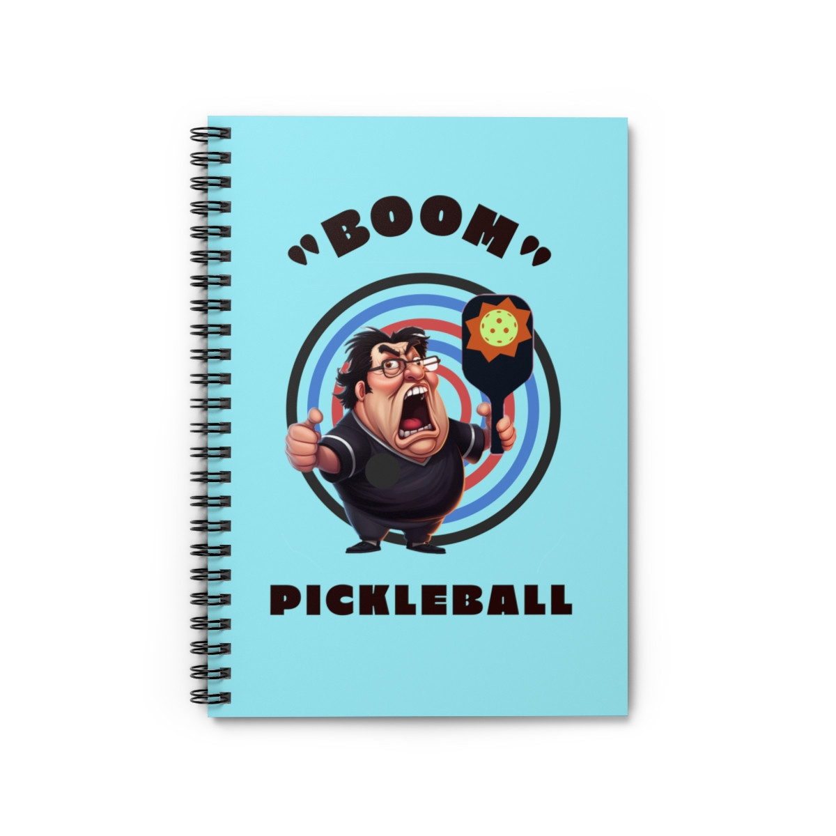 "Boom." Spiral Notebook - Ruled Line