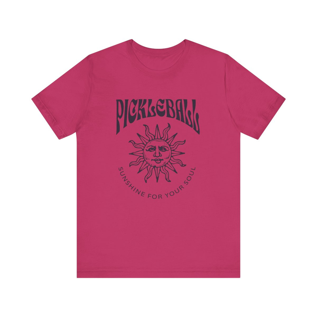Pickleball...Sunshine for your soul. Unisex Jersey Short Sleeve Tee shirt. Great gift for men and women.