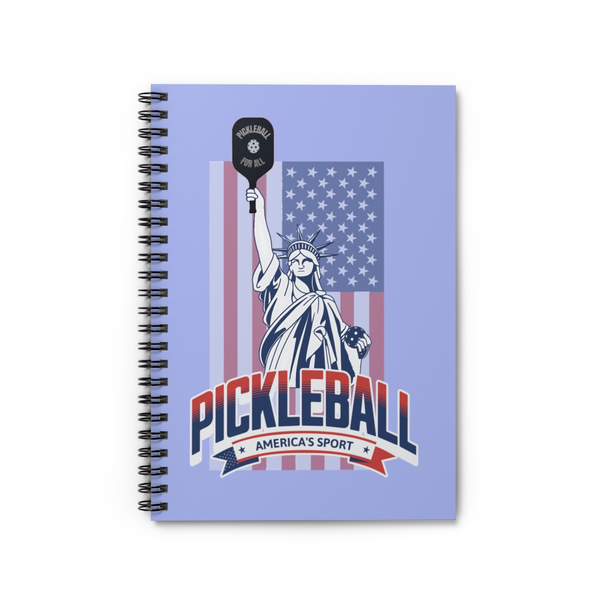 Pickleball. America's Sport. Spiral Notebook - Ruled Line