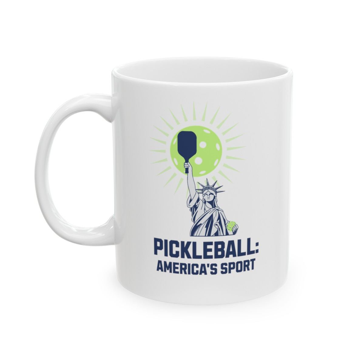 Pickleball. America's Sport.  Pickleball Ceramic Mug 11oz. Perfect gift for men and women.