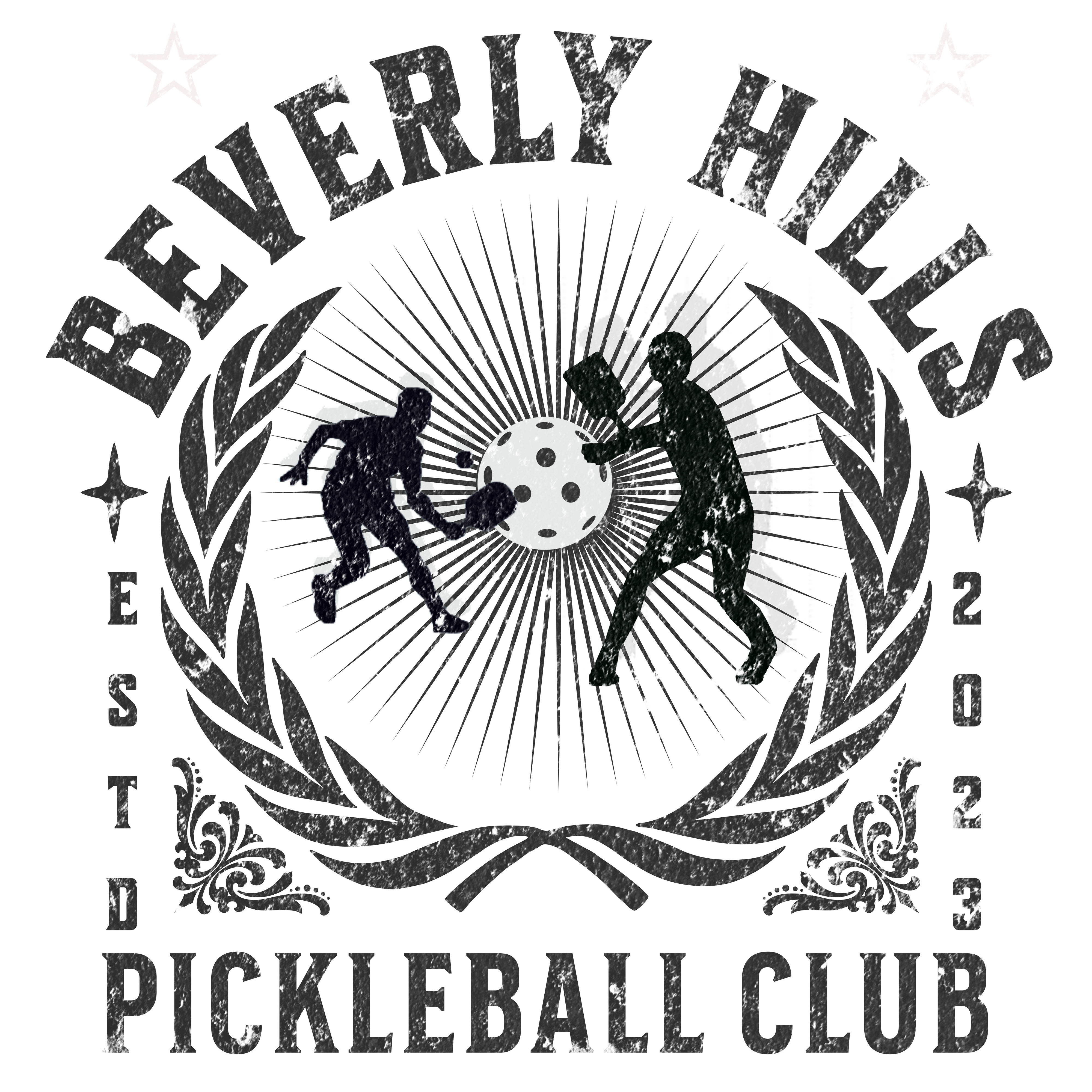 Beverly HIlls Pickleball Club. Unisex Jersey Short Sleeve TEE SHIRT. Great gift for men and women.