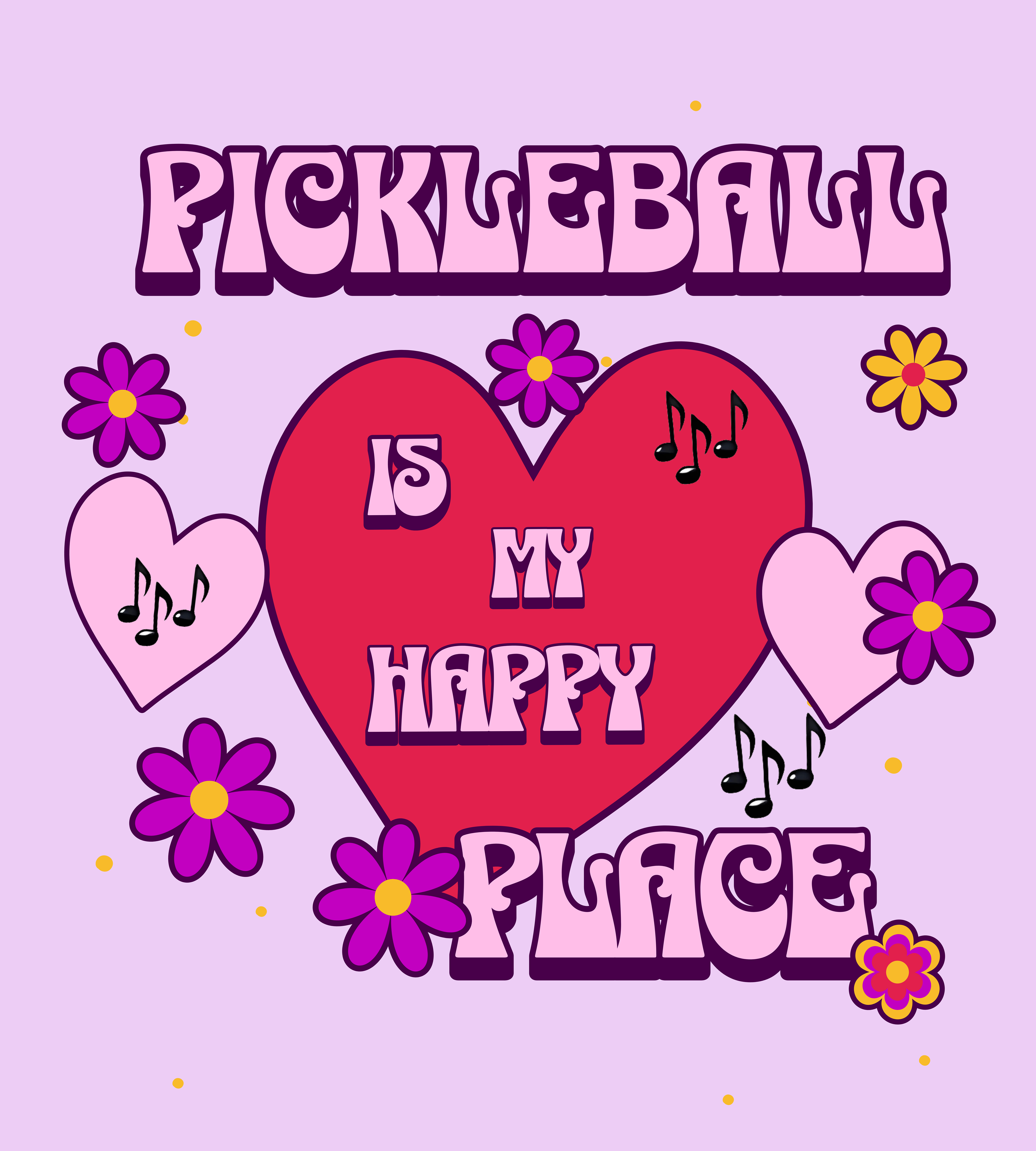 Pickleball is my happy place, Unisex Jersey Short Sleeve TEE SHIRT
