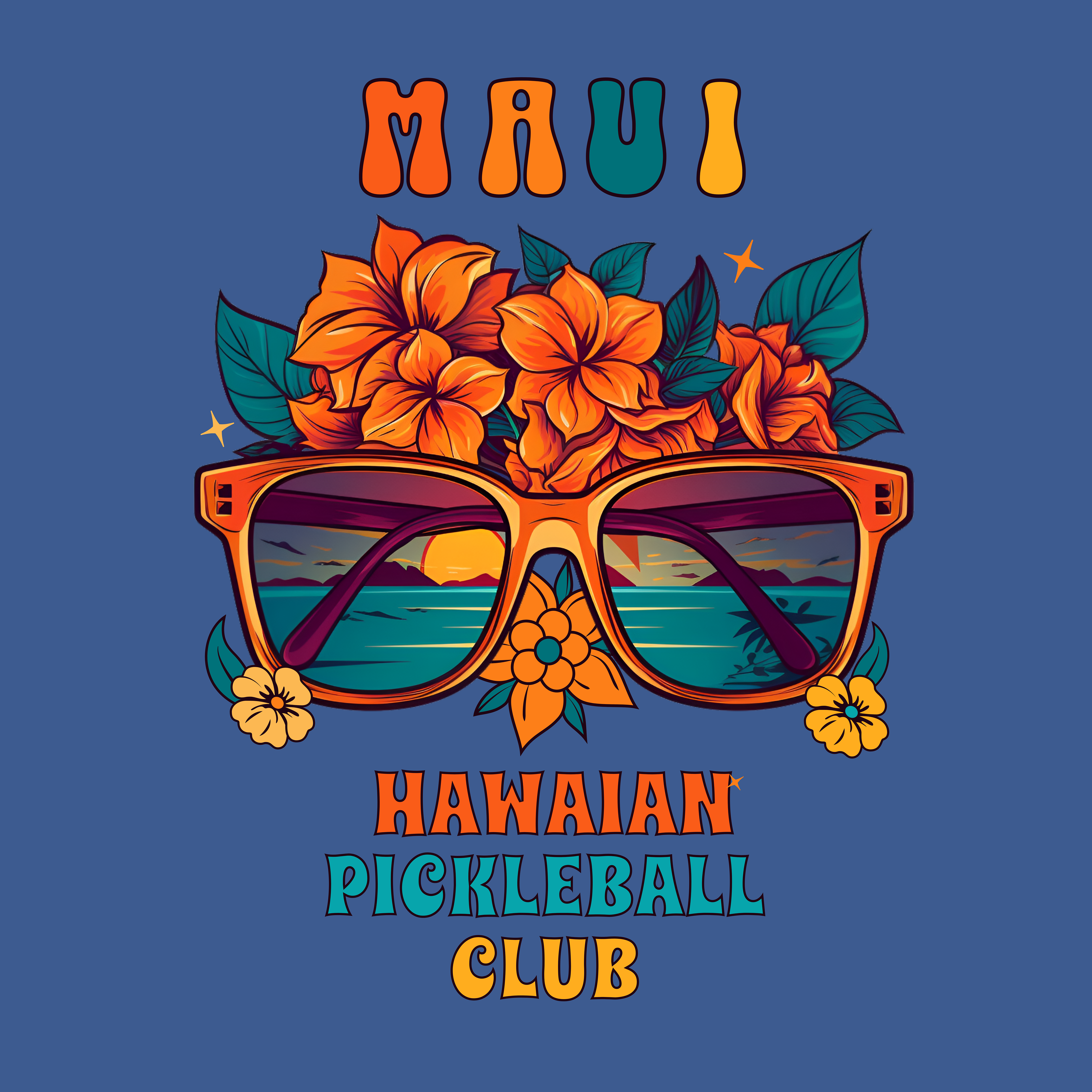 Maui Hawaiin Pickleball Club, Unisex Jersey Short Sleeve TEE SHIRT. Gift for men and women.