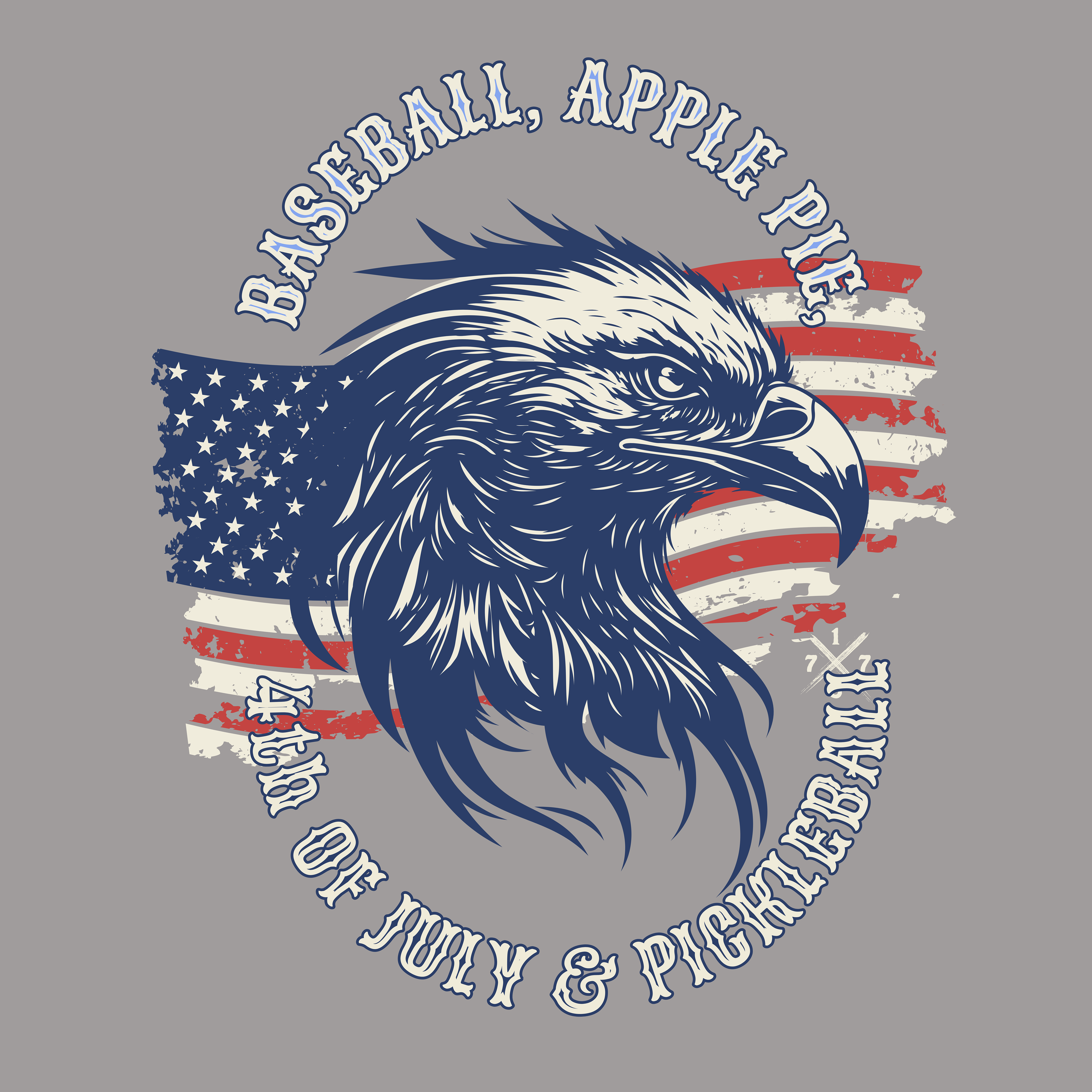 Baseball, apple pie & Pickleball. Unisex Jersey Short Sleeve TEE SHIRT. Great gift for men and women.