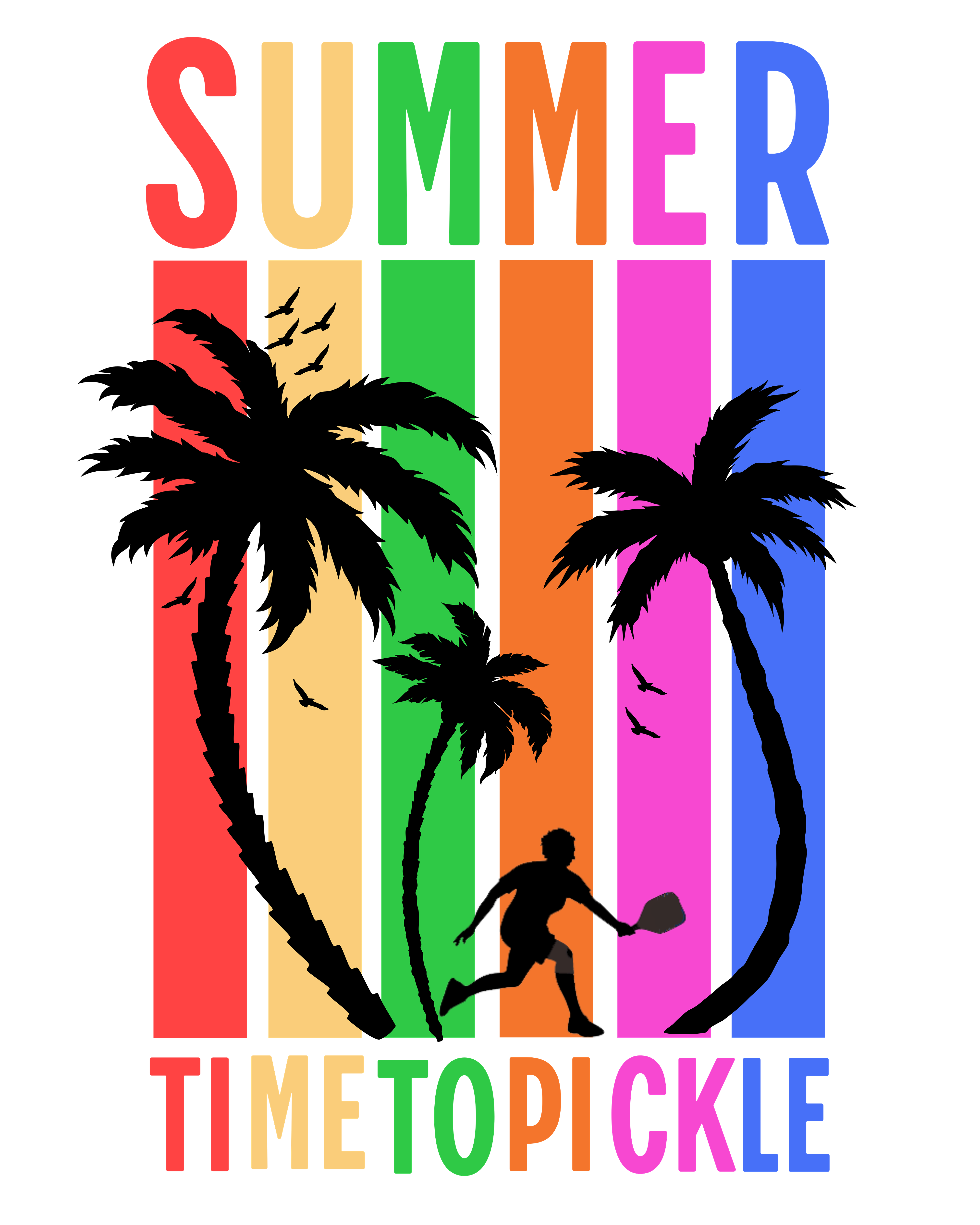 Summer..time to pickle. Pickleball Unisex Jersey Short Sleeve TEE SHIRT. Great gift for men and women.