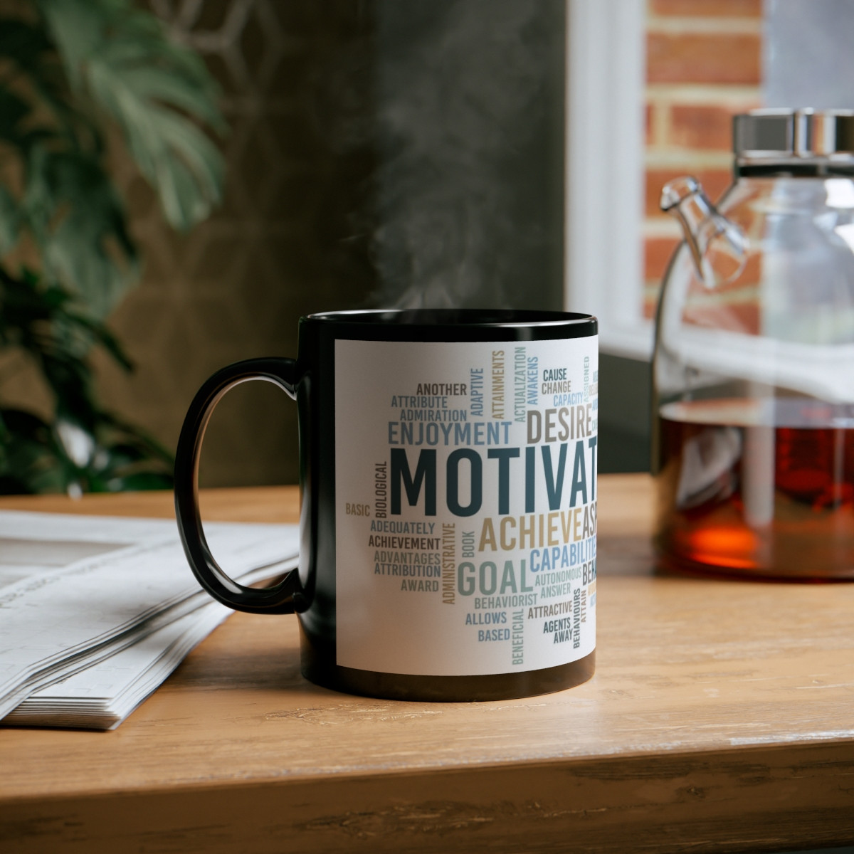 Kiveos Motivation 11oz Black Mug